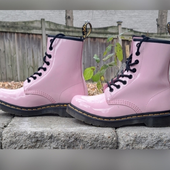 EU 37 Dr Martens 1460 Patent Leather Lace UpBoots - Picture 2 of 7